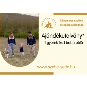 1 gyerek és 1 baba póló (Foxpost szállítással)