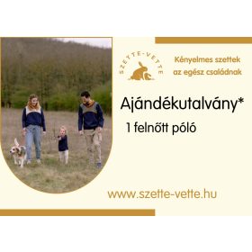 1 felnőtt póló (Foxpost szállítással)