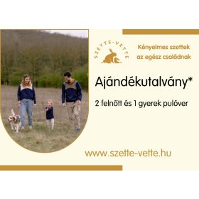   2 felnőtt és 1 gyerek pulóver (Foxpost szállítást én állom!)
