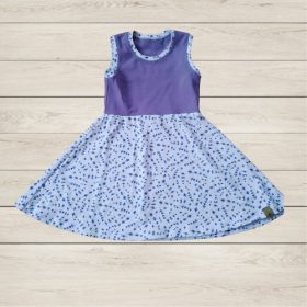 Levendulamintás ujjatlan kislány ruha (98-as méret)