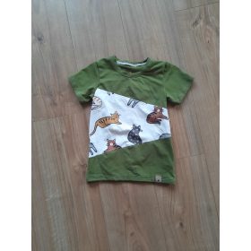 Cicás 3 blokkos gyerek póló (104-es méret)