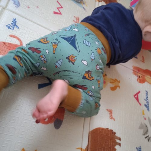 Baba háremnadrág (62-92-es méretig) - hordozás és mosható pelenka kompatibilis