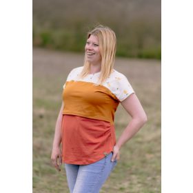   100% merinó egyszerű szabású rövid ujjú női póló (kismama és szoptatós verzió is elérhető)