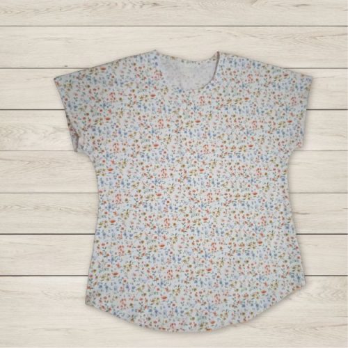 Egyszerű szabású rövid ujjú női póló (kismama és szoptatós verzió is elérhető)