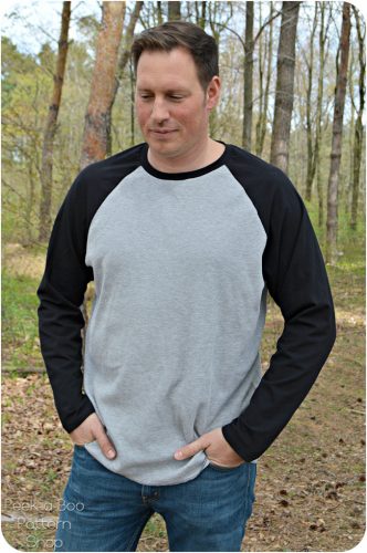 Férfi raglán póló