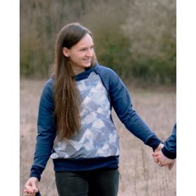   A-vonalú női pulóver kapucnival/gallérral (szoptatós változat is elérhető!)