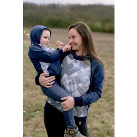   A-vonalú női pulóver kapucnival/gallérral (szoptatós változat is elérhető!)