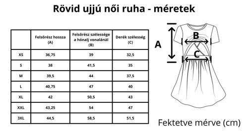 Derékba szabott női ruha - szoptatós panellal is kérhető